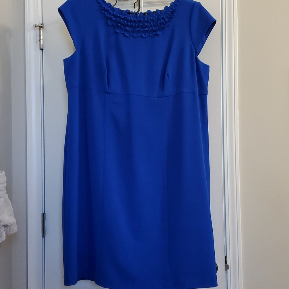 Royal Blue Dress w/cap sleeves
